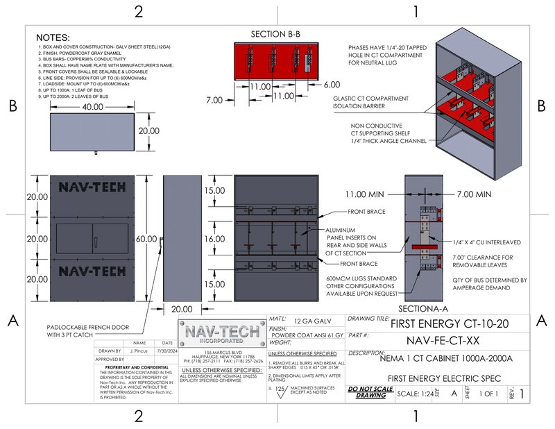 NAV-FE-CT-XX drawing